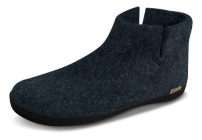 Glerups Hjemmesko med Naturgummisål Blå