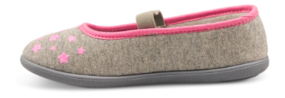 mia maja barnetøffel grå/fuchsia