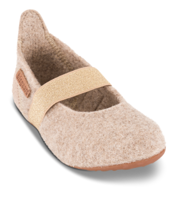 Bisgaard Barnetøfler Beige 11202