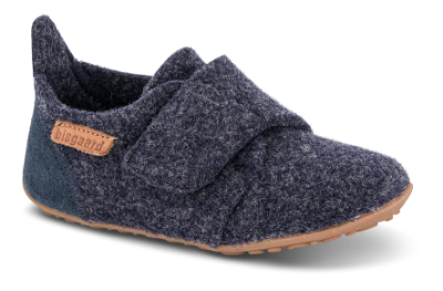 Bisgaard Casual Wool Hjemmesko Blå 11203