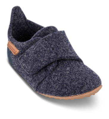 Bisgaard Casual Wool Hjemmesko Blå 11203