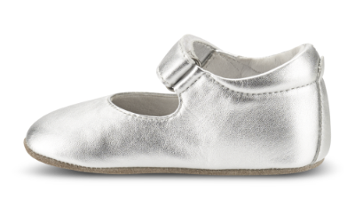Skofus børnehjemmesko sølv