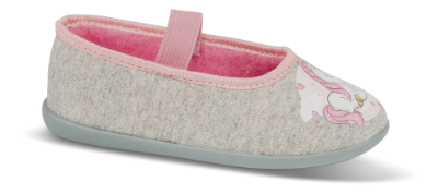 Skofus barnetøffel grå/rosa