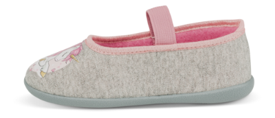 Skofus barnetøffel grå/rosa