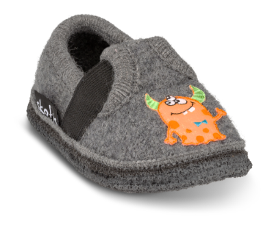 Skofus barnetøffel grå