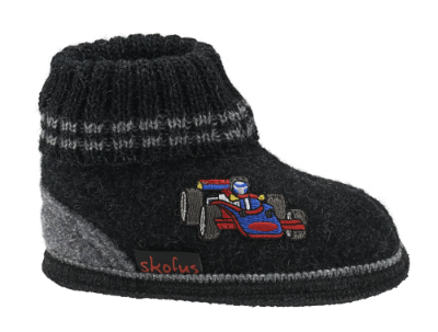 Skofus barntøffel grå