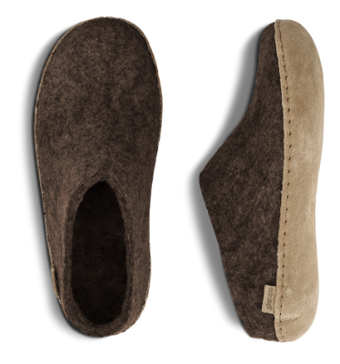 Glerups Hjemmesko med Skindsål