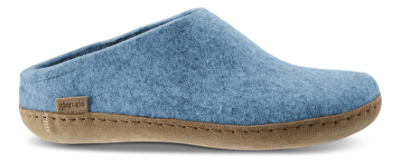 Glerups Tøffel med skindsål Blå