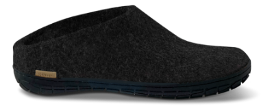 Glerups Hjemmesko med Naturgummisål Charcoal