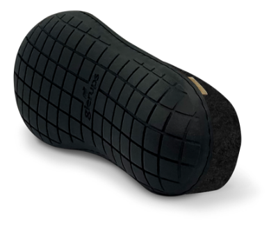 Glerups Hjemmesko med Naturgummisål Charcoal
