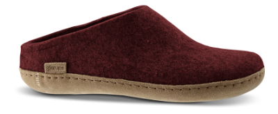 Glerups Tøffel med skindsål Bordeaux