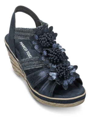 Marco Tozzi damesandal navy 2-2-28302-22