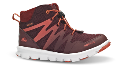 Viking barnesneaker bordeaux/coral 3-47406 Bislett