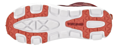 Viking barnesneaker bordeaux/coral 3-47406 Bislett
