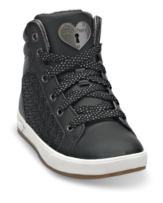 Skechers barne-basket sort 84342L