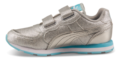 Puma barnesneaker sølv 369720