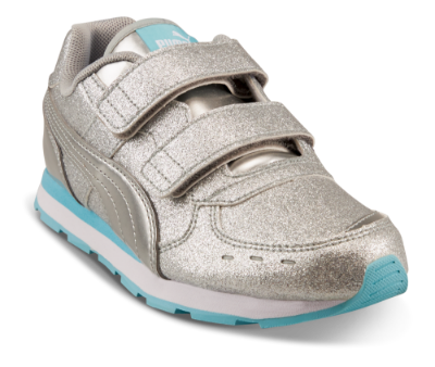 Puma barnesneaker sølv 369720