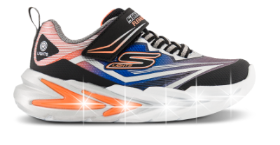 Skechers S-Lights Flex-Glow Ultra Sneaker Sort 400139L (27-37)
