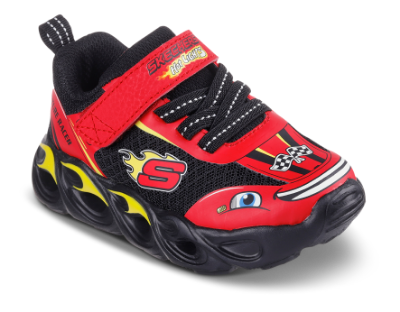 Skechers Hot Lights Thermo Flash Wheel Buddies Sneaker Rød 402306N