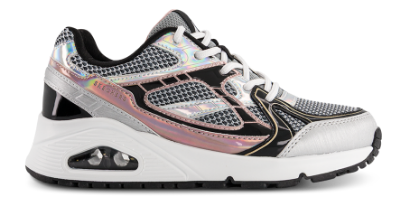 Skechers Uno Gen1 Platinum Flash Sneaker Sølv 310328L