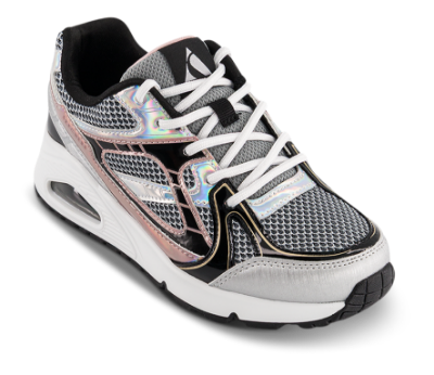 Skechers Uno Gen1 Platinum Flash Sneaker Sølv 310328L