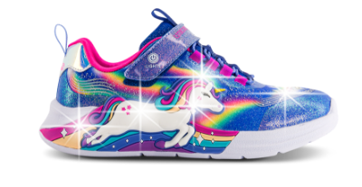 Skechers S-Lights Unicorn Chaser Sneaker Blå 302298L (27-36)