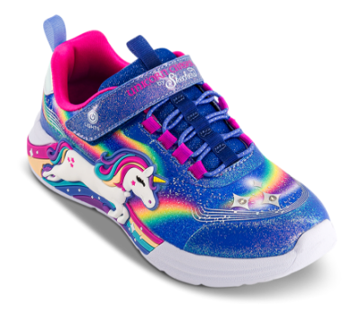 Skechers S-Lights Unicorn Chaser Sneaker Blå 302298L (27-36)