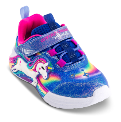 Skechers S-Lights Unicorn Chaser Sneaker Blå 302298N (21-26)
