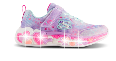Skechers S-Lights Eternal Heart Lights Sneaker Lilla 302696L