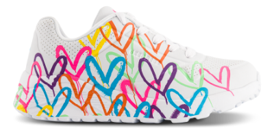 Skechers Uno Lite Spread the Love Sneaker Hvit 314064L