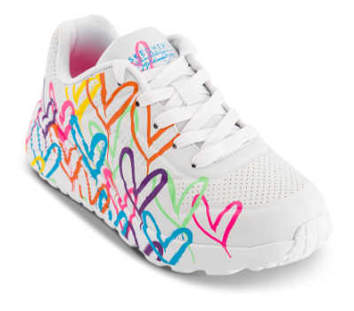 Skechers Uno Lite Spread the Love Sneaker Hvit 314064L