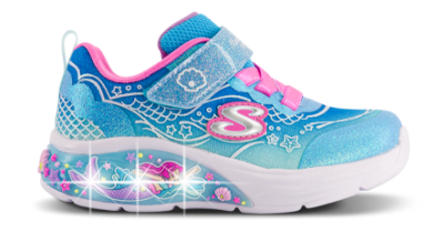 Skechers S-Lights My Dreamers Lil Mermaid Sneaker Blå 303061N (21-26)