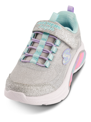 Skechers S-Lights Rainbow Cruisers Glitzy Glow Sneskers Sølv 303726L