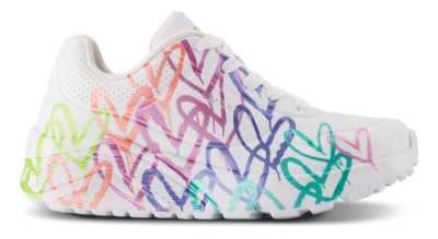 Skechers Uno Lite Spread the Love Sneakers Hvit 314098L (27-39)