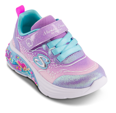 Skechers S-Lights My Dreamers Lil Mermaid Sneaker Lilla 303061N (21-26