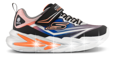 Skechers S-Lights Flex-Glow Ultra Sneaker Sort 400139L (27-37)