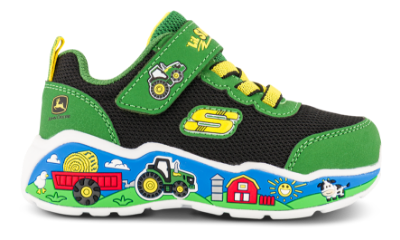 Skechers John Deere Play Scene Barn Squad Buddies Sneaker Grønn 407065