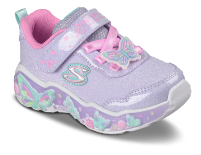 Skechers S-Lights Butterfly Bliss Sneaker Lilla 303066NC (21-26)