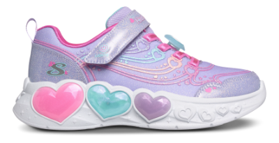 Skechers S-Lights Enchanted Heart Sneaker Lilla 303266LC (27-36)