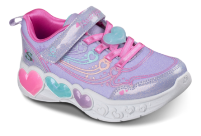 Skechers S-Lights Enchanted Heart Sneaker Lilla 303266LC (27-36)
