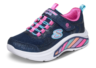 Skechers S-Lights Rainbow Cruisers Glitzy Glow Sneaker Blå 303726LC