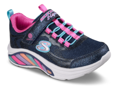 Skechers S-Lights Rainbow Cruisers Glitzy Glow Sneaker Blå 303726LC