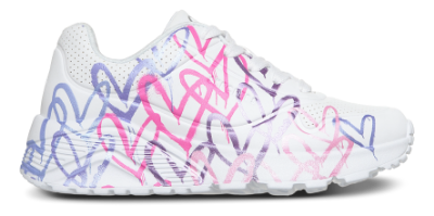 Skechers Uno Lite Spread the Love Sneaker Hvid 314098L (27-38)