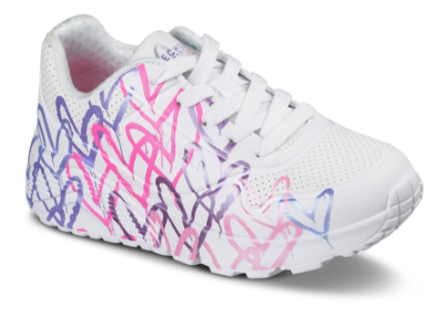 Skechers Uno Lite Spread the Love Sneaker Hvid 314098L (27-38)
