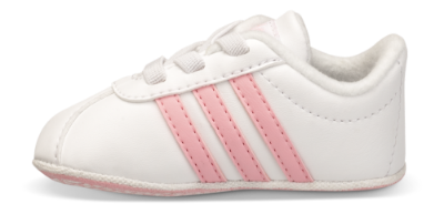 Footpad Udråbstegn virksomhed adidas babysko hvid/pink VL COURT 2 CRIB | Skoringen