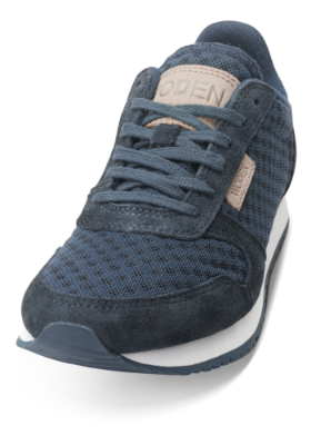 Woden dame-sneaker blå WL028-010