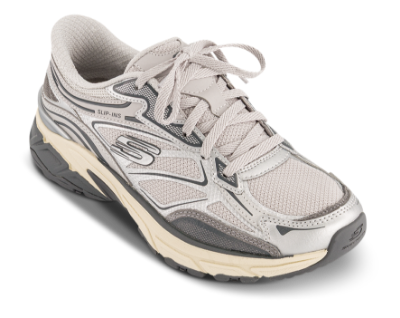 Skechers Slip-ins Stamina Sport Sneaker Sølv 150710