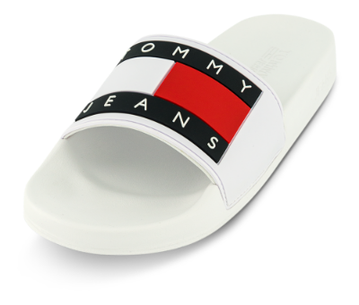 Tommy Jeans Poolslide Hvid EN0EN01378YBR
