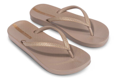 Ipanema Anat Mesh Slide Fem Sandal Beige 83749