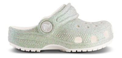Crocs Classic Iridescent Glitter Kid Clog Hvid 210985 (21-27)